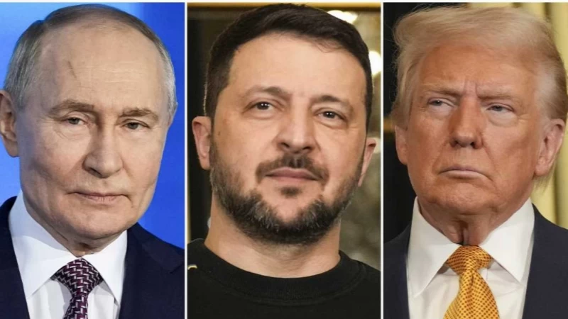 פוטין, טראמפ, זלנסקי,